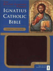 Ignatius Catholic Bible/Compact Edition-Burgundy Bonded Leather w/Zipper | SHOPtheWORD