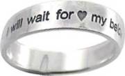 Ring-I Will Wait-Flat Band-Style 830-(Sterling Silver)-Size 5 | SHOPtheWORD