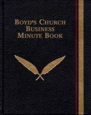 Boyd's Church Business Minute Book (#N0206) by H Boyd Publish R | SHOPtheWORD
