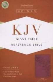 KJV Giant Print Reference Bible-Pink LeatherTouch | SHOPtheWORD