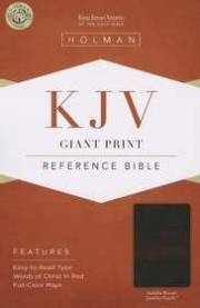 KJV Giant Print Reference Bible-Saddle Brown LeatherTouch Indexed | SHOPtheWORD