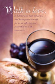 Bulletin-Walk In Love (Ephesians 5:2, KJV) (Pack Of 100) | SHOPtheWORD