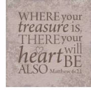 Plaque-I Believe-Matthew 6:21 (4" Square) | SHOPtheWORD