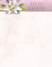 Letterhead-Easter-He Is Not Here, For He Is Risen (Matthew 28:5-6 Kjv) (Pack Of 100) | SHOPtheWORD