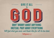 Postcard-Give It All To God (6 x 4.25) (Pack Of 6) | SHOPtheWORD