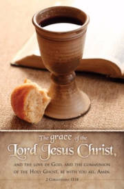 Bulletin-The Grace Of The Lord Jesus Christ (2 Corinthians 13:14, KJV) (Pack Of 100) | SHOPtheWORD