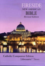 NABRE Fireside Catholic Companion Bible/Librosario Classic Edition-Black Imitation Leather | SHOPtheWORD