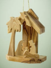 Ornament-Olive Wood-Nativity (2.5") | SHOPtheWORD