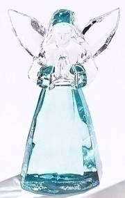 Figurine-Birthstone Angel-March (3") | SHOPtheWORD