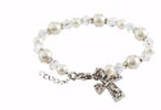 Bracelet-First Communion-Pearls (6" L) | SHOPtheWORD