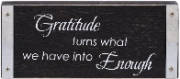 Shelfsitter Plaque-Gratitude | SHOPtheWORD
