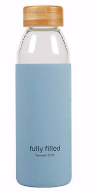 Water Bottle-w/Bamboo Lid-Fully Filled (18 Oz) | SHOPtheWORD