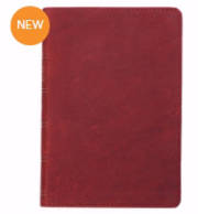 KJV Compact/Large Print Bible-Burgundy Genuine Leather | SHOPtheWORD