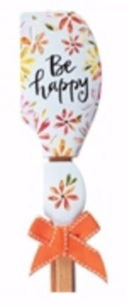 Kitchen Buddies-Large & Small Spatula-Be Happy (Silicone) | SHOPtheWORD