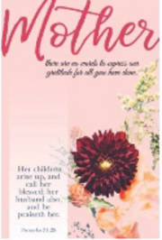 Bulletin-Mother's Day: Call Her Blessed (Proverbs 31:28 KJV) (Pack Of 100) | SHOPtheWORD
