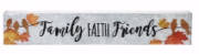 Wall Plaque-Family Faith Friends (Galvanized) (18 x 3) | SHOPtheWORD