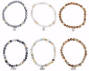 Bracelet Set-Natural Stone (Set Of 12) | SHOPtheWORD