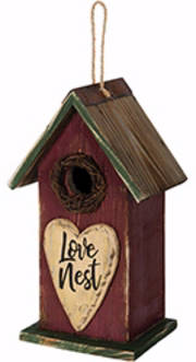 Birdhouse-Love Nest (9.75 x 4.75 x 4) | SHOPtheWORD