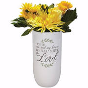 Vase-Serve The Lord (8") | SHOPtheWORD