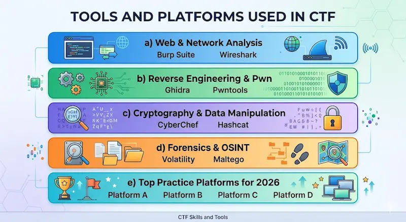 Tools and Platforms Used in CTF