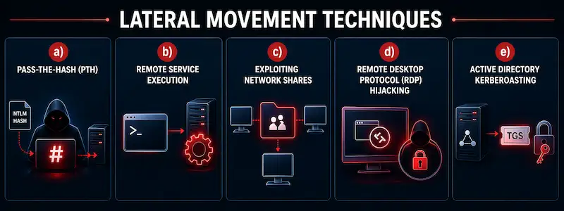 Lateral Movement Techniques Inside Target Networks