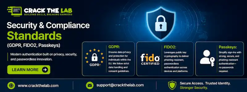 Security & Compliance Standards (GDPR, FIDO2, Passkeys)