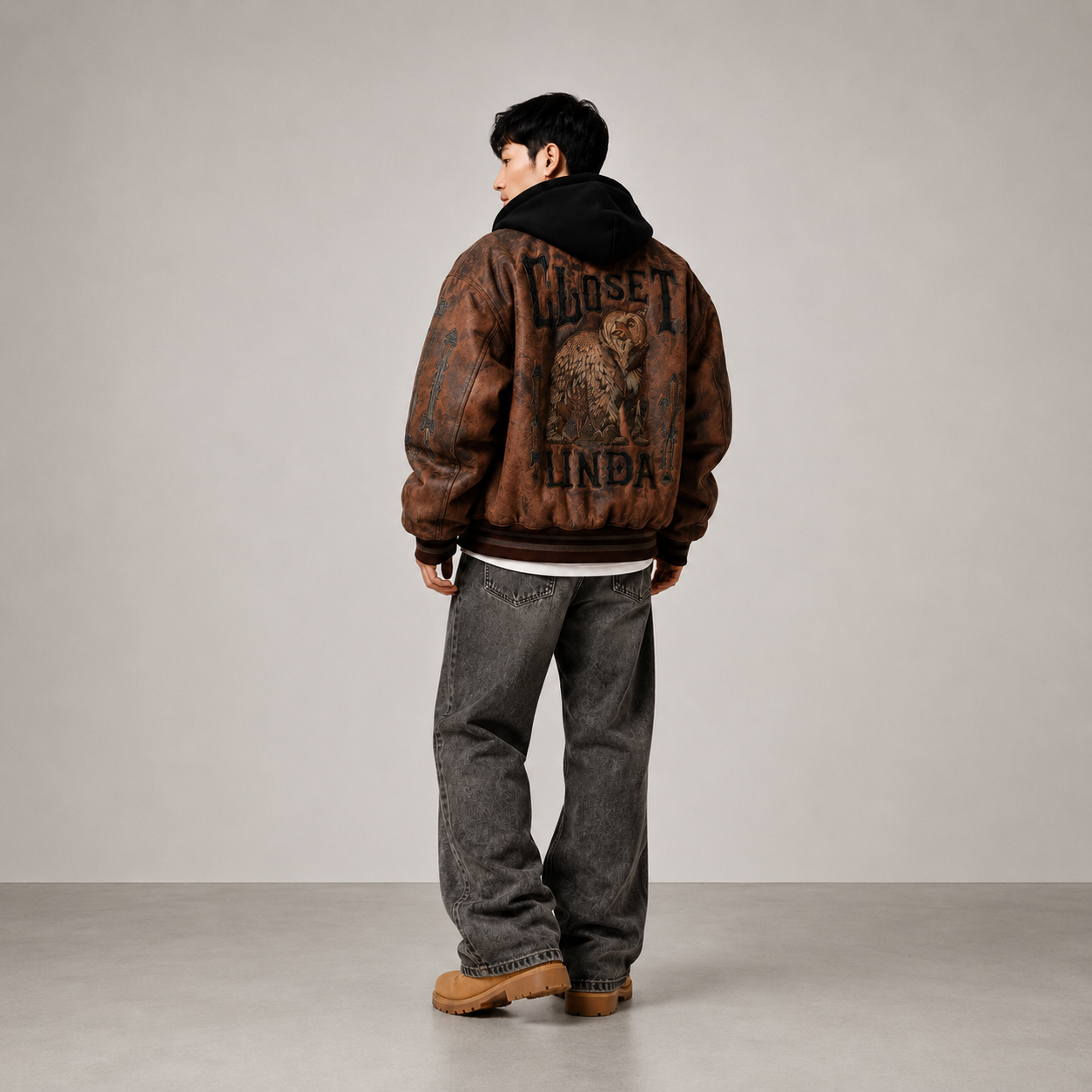 Owl Graphic Bomber Jacket