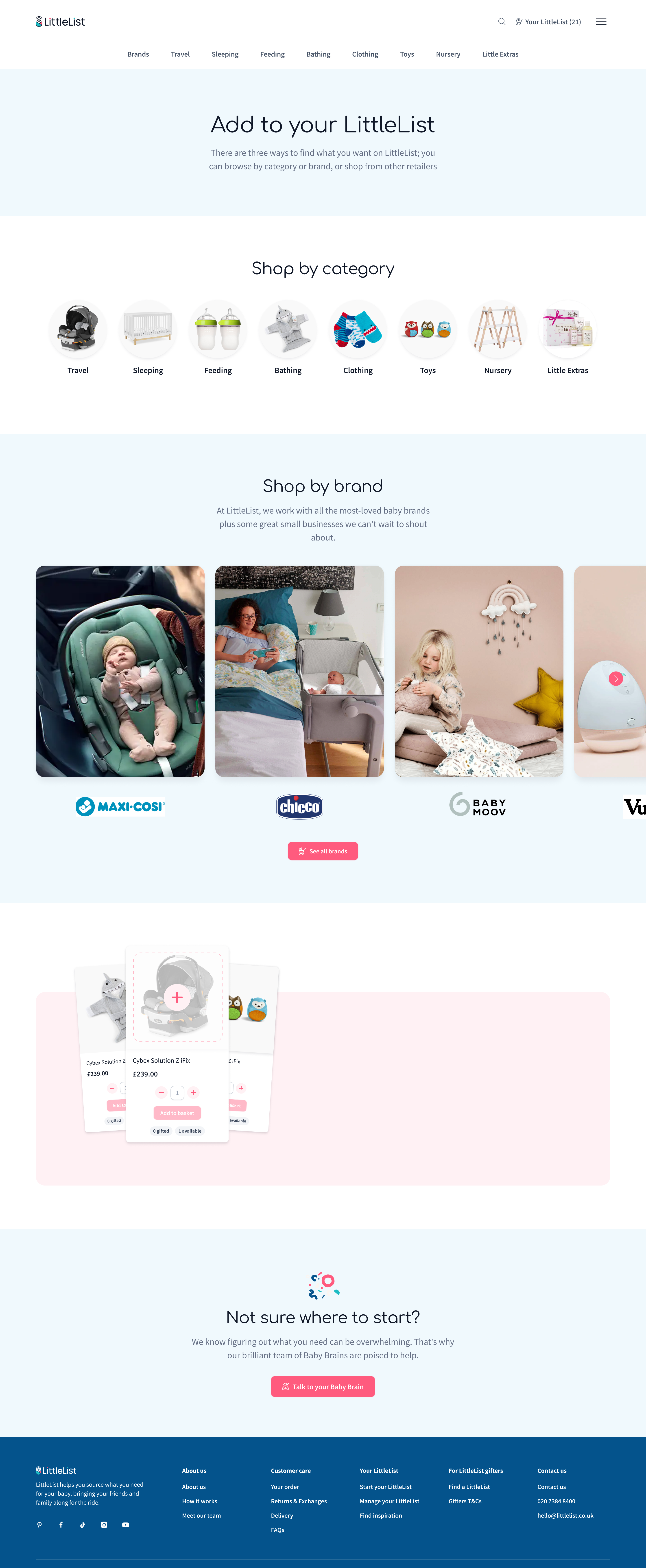 Old Add to List page