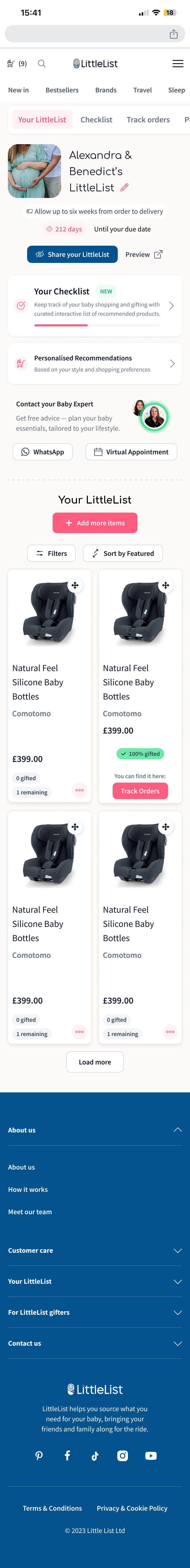 New dashboard mobile