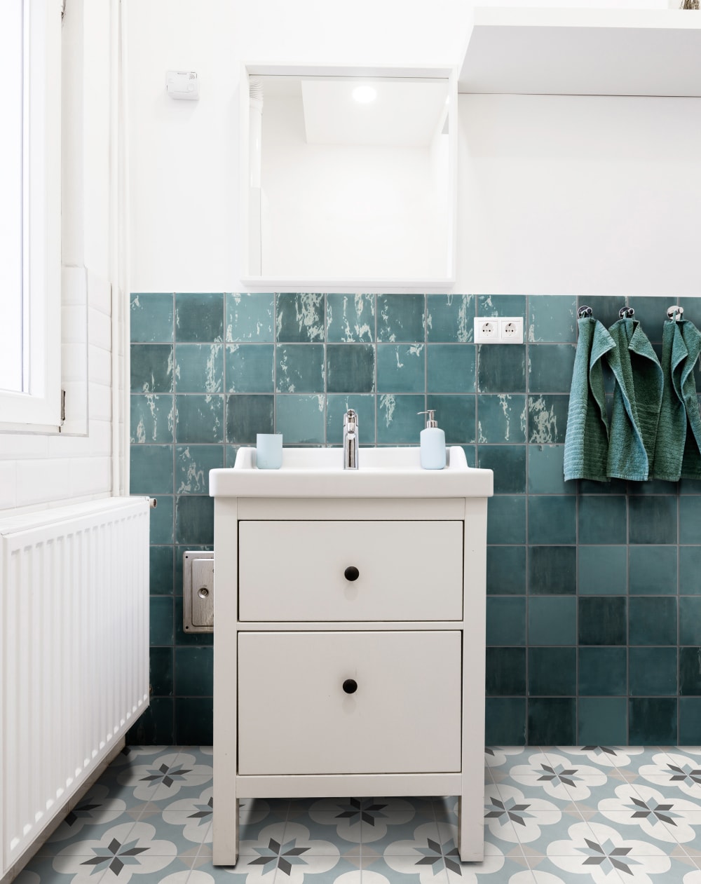 Tileshop T-box Cerulean tile in 5" X 5"