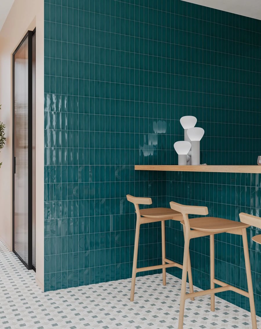 Statements Tile Wow Glow tile in 2" X 6.3"