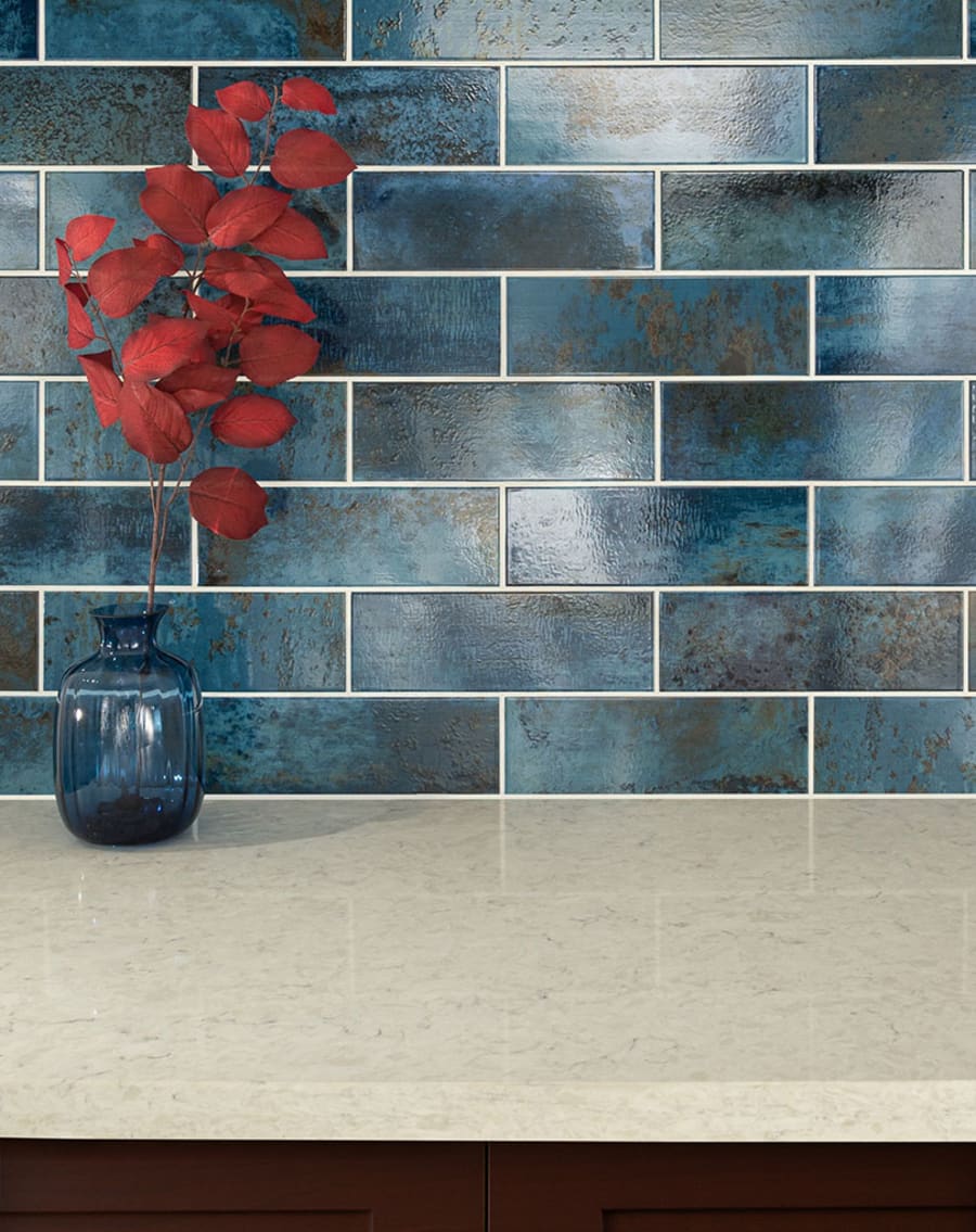 MSI Marza Cobalt tile in 4" X 12"