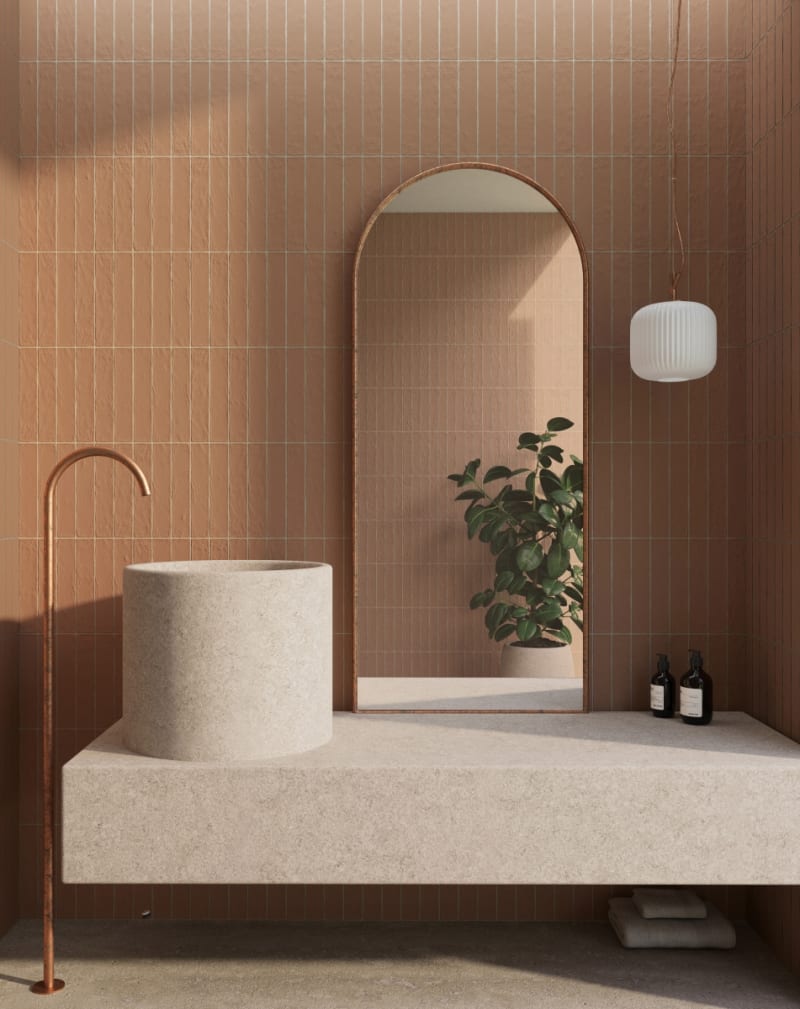 Emser Tile Eclissi Cotto tile in 2" X 10"