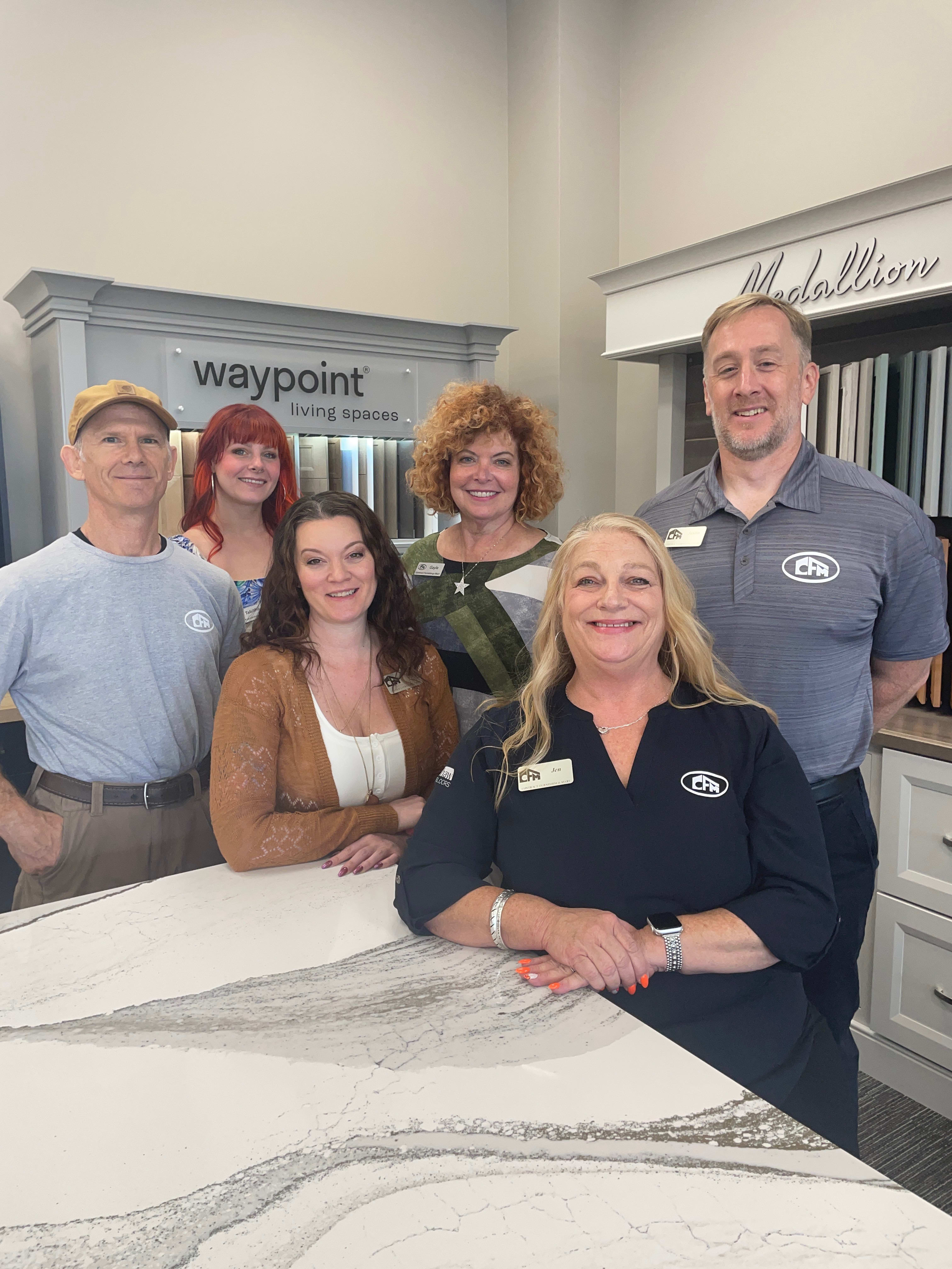 The Salem, Oregon team of flooring experts at the CFM Showroom