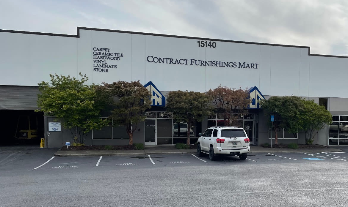 CFM Clackamas, Oregon flooring, countertop, and cabinet showroom storefront