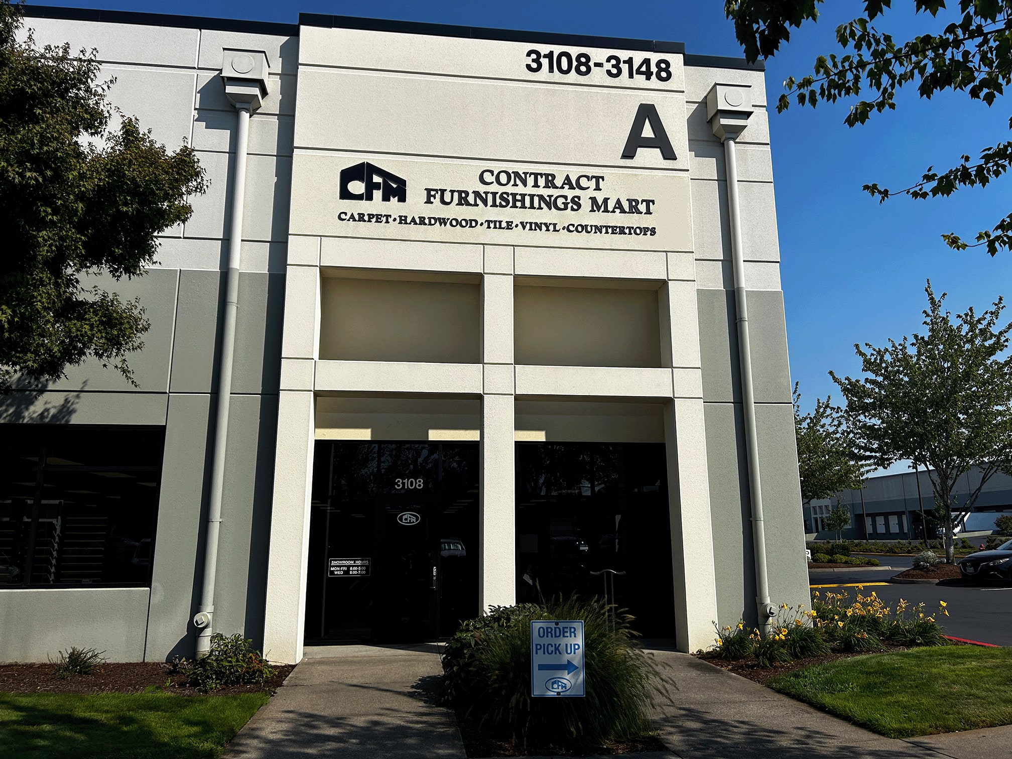 CFM flooring Gresham, Oregon building storefront