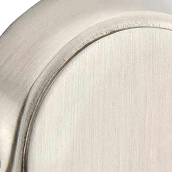 Satin nickel cabinet knob