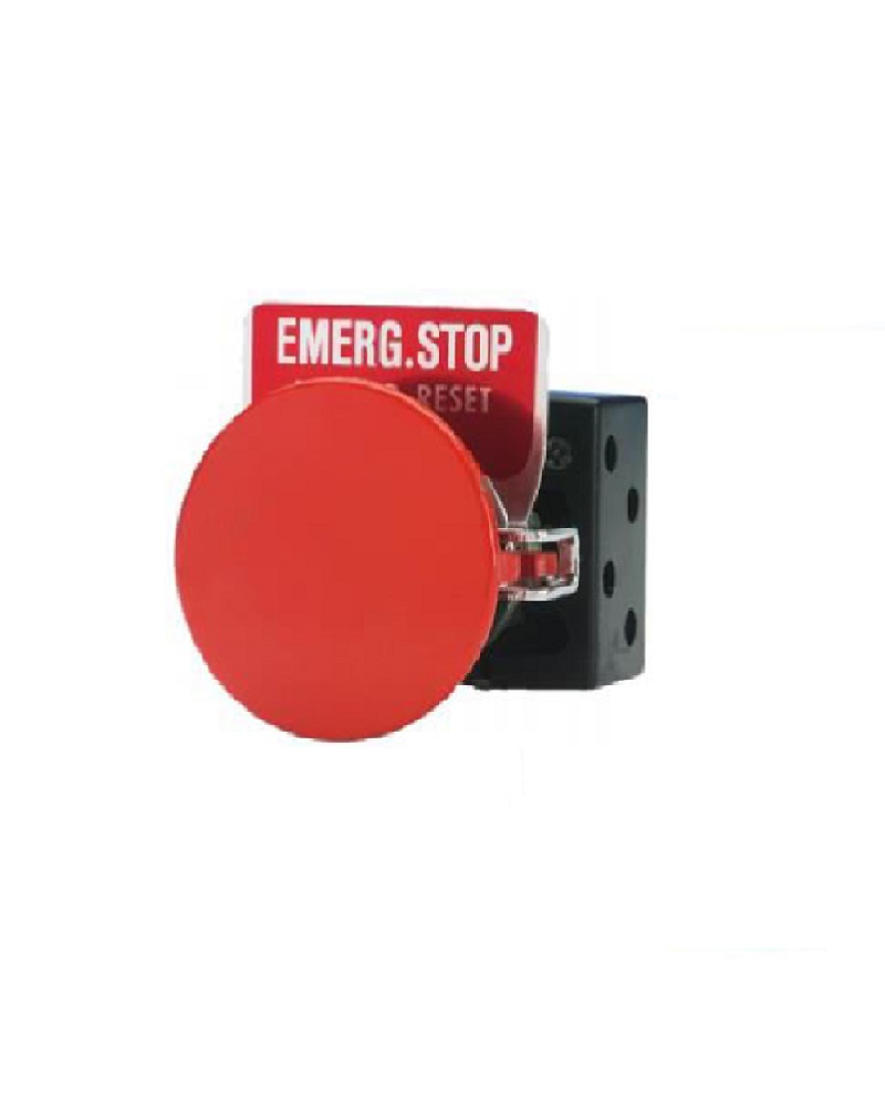 N100 Emergency Stop 30.5mm Pushbutton Mushroom 38mm Twist to Reset 1NO ...