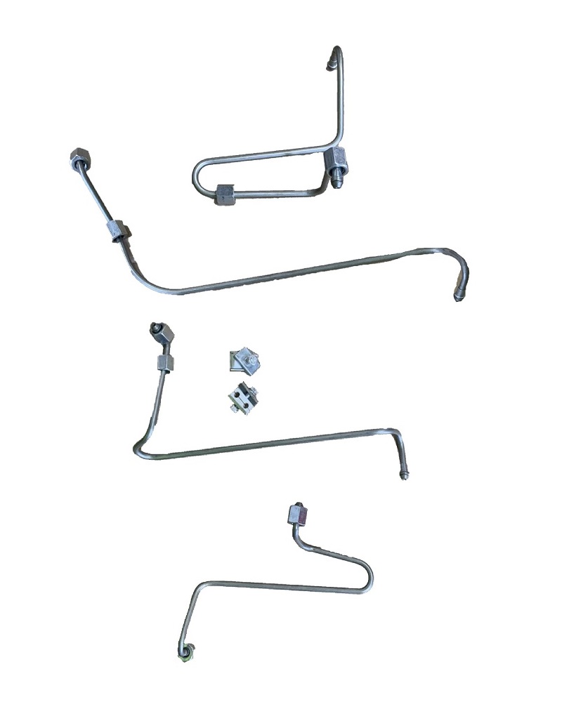 Set of 4 Fuel Injector Lines, D4102 / D4105 / D4108