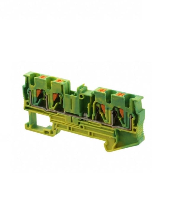 3211809 PT 4.0-QUATTRO-PE, 4mm Earth Terminal Block, 4 Connect, Single Level ...