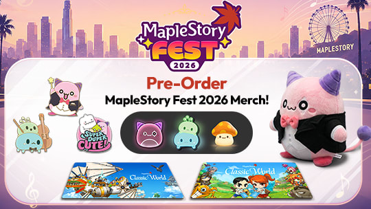 Closes 5:00 PM PT - MapleStory Fest 2026 Merch Shop Open for Pre-Orders!