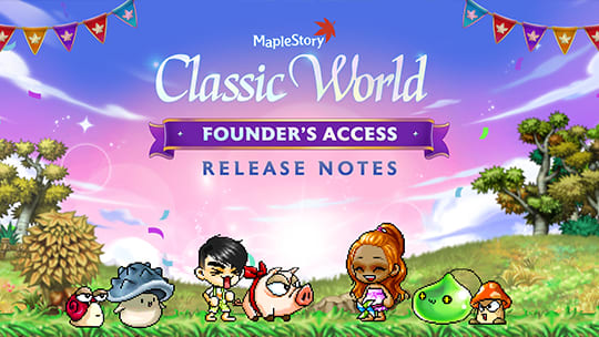 Founder's Access Release Notes