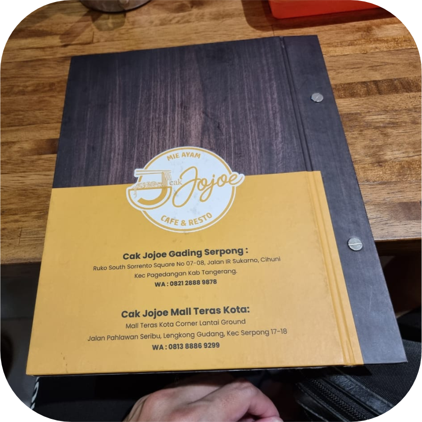 Buku Menu Restaurant