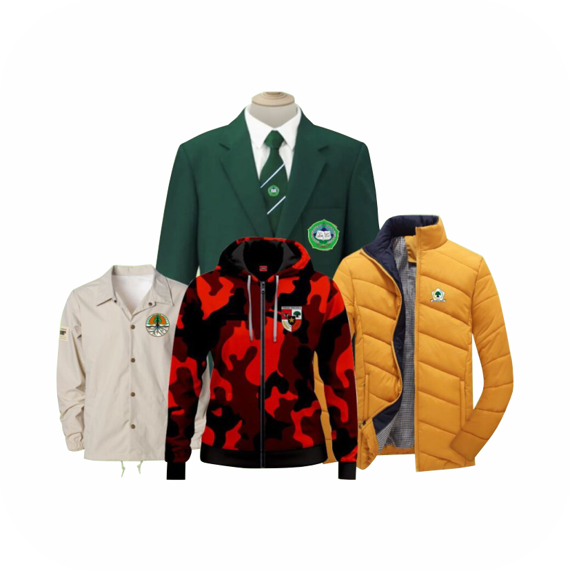 Custom Jaket & Jas Sublim/Bordir