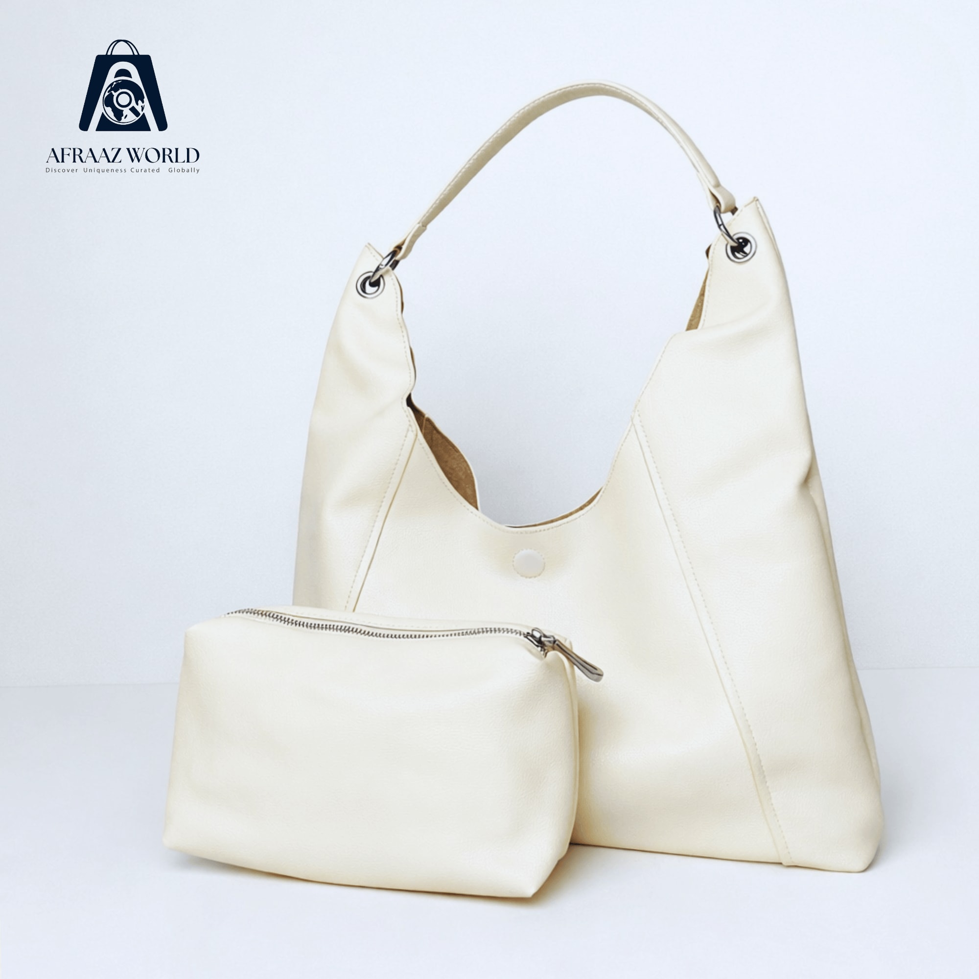 Ultra-Soft Oversized Slouchy Tote with Matching Pouch