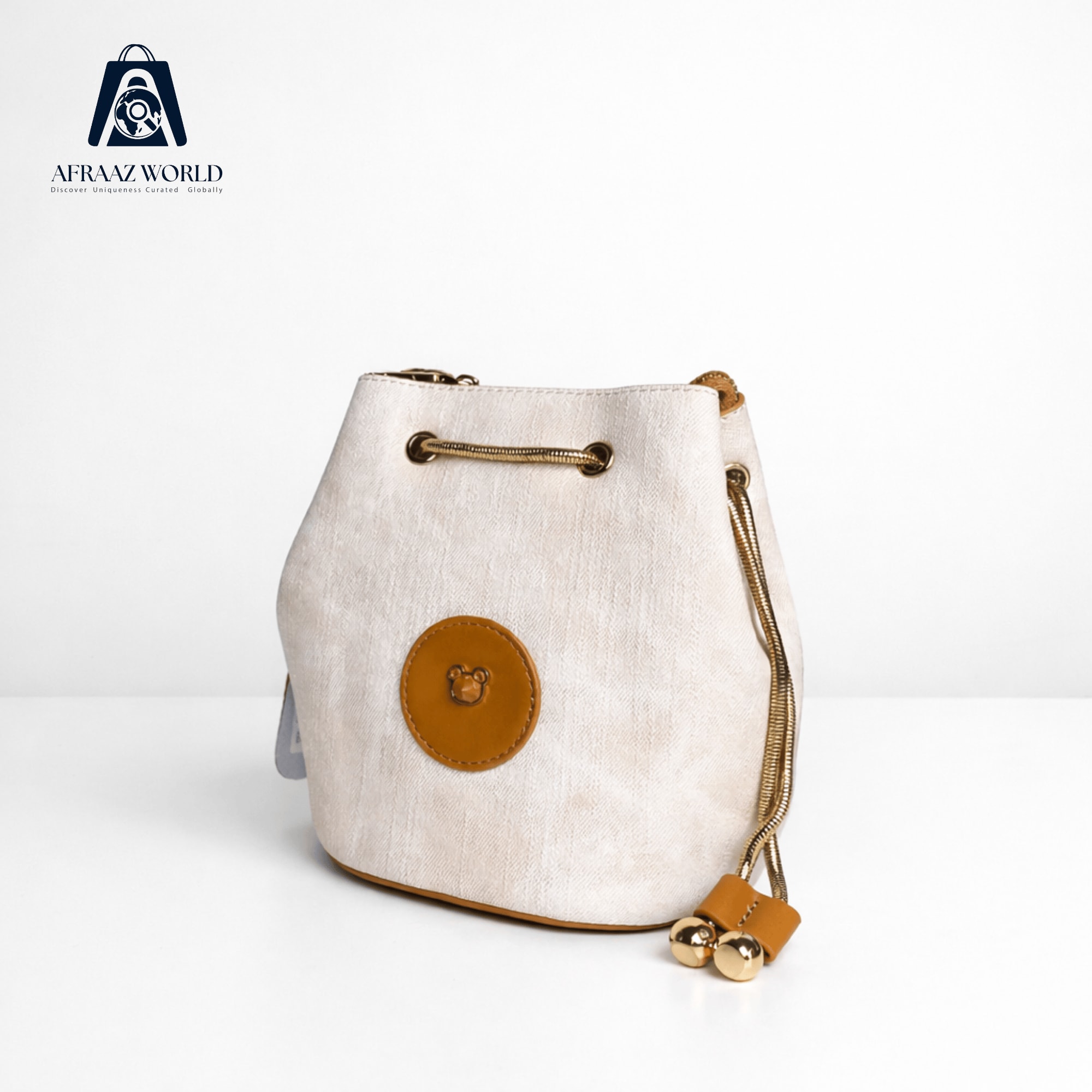 Adorable Canvas Drawstring Bucket Bag
