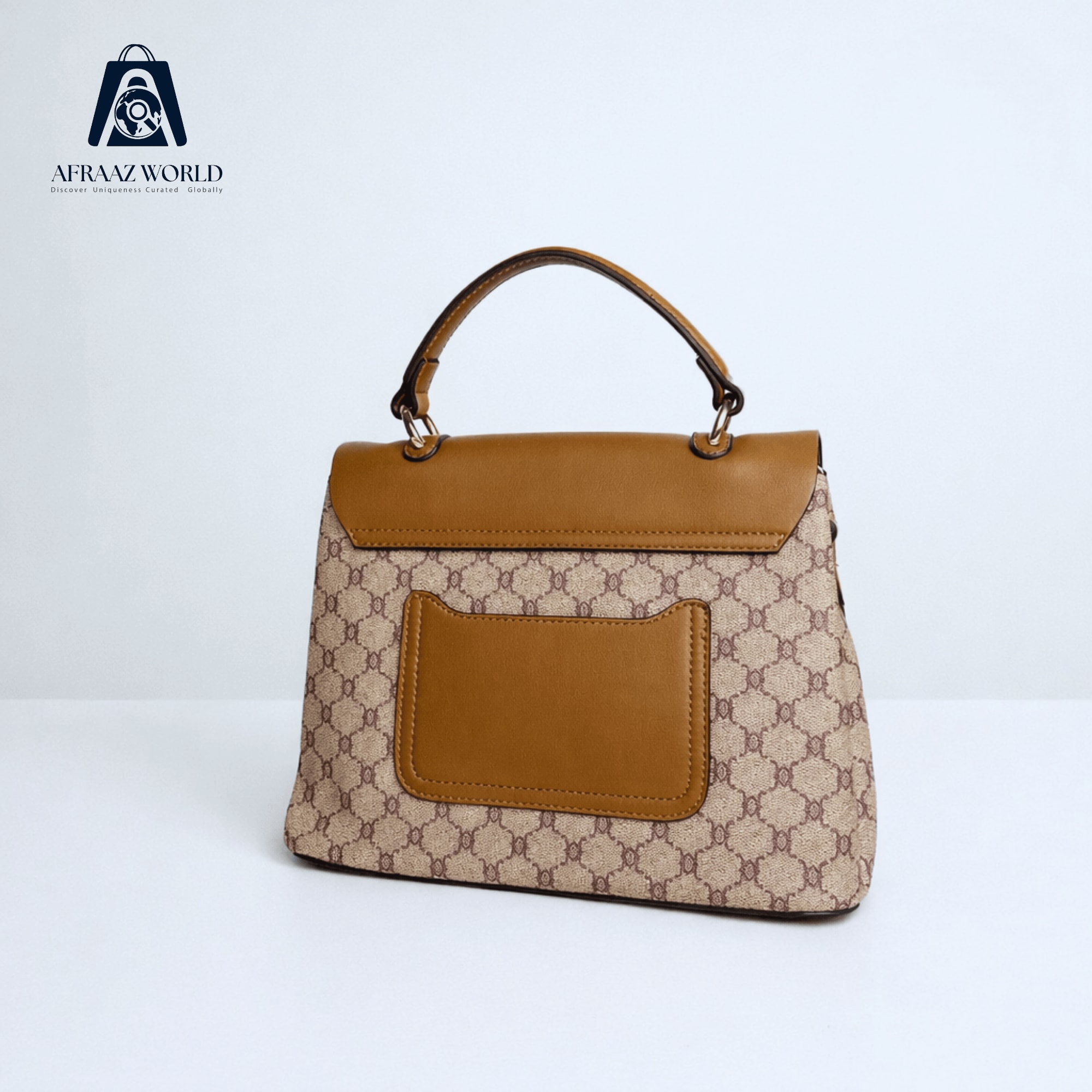 Signature Monogram Satchel with Royal Emblem