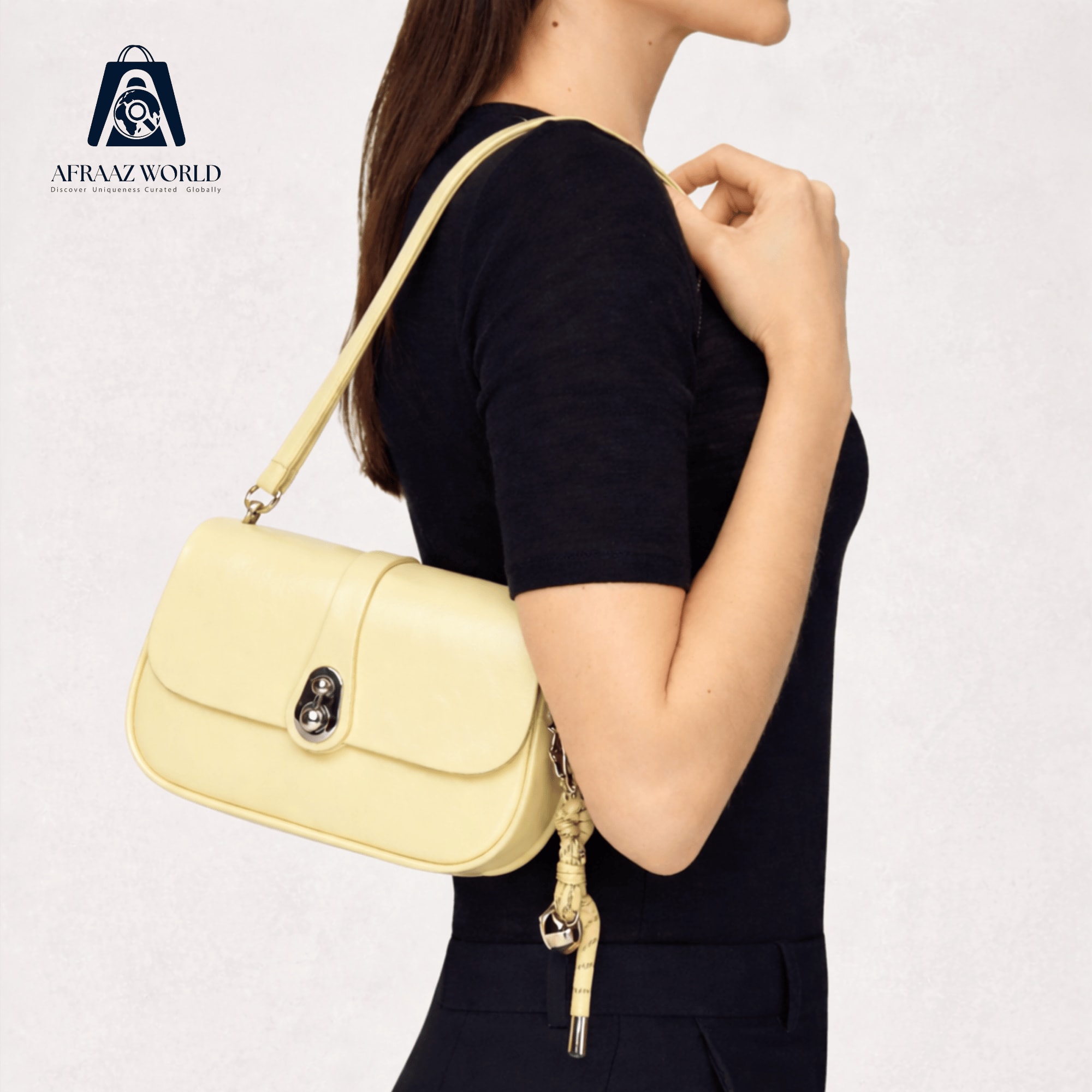 The Lumina Twist-Lock Crossbody Bag