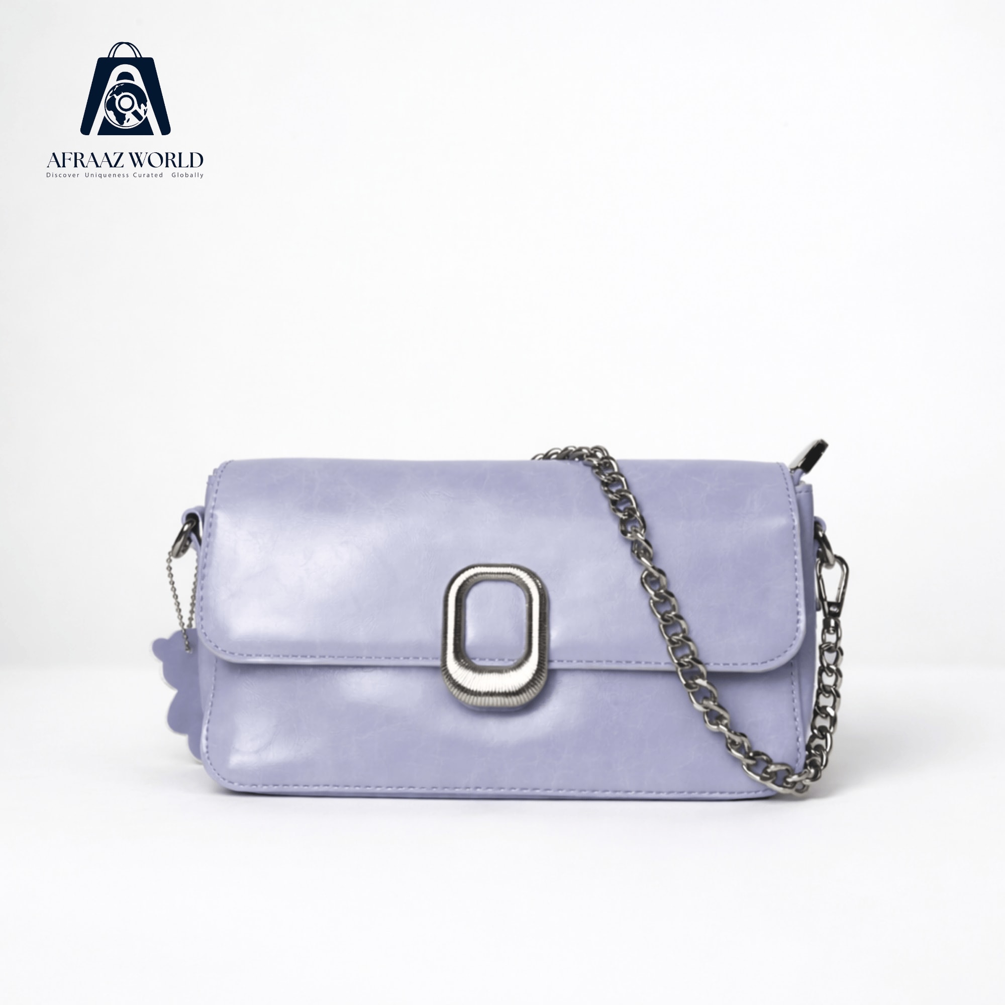 The Luna Silver-Chain Crossbody Bag