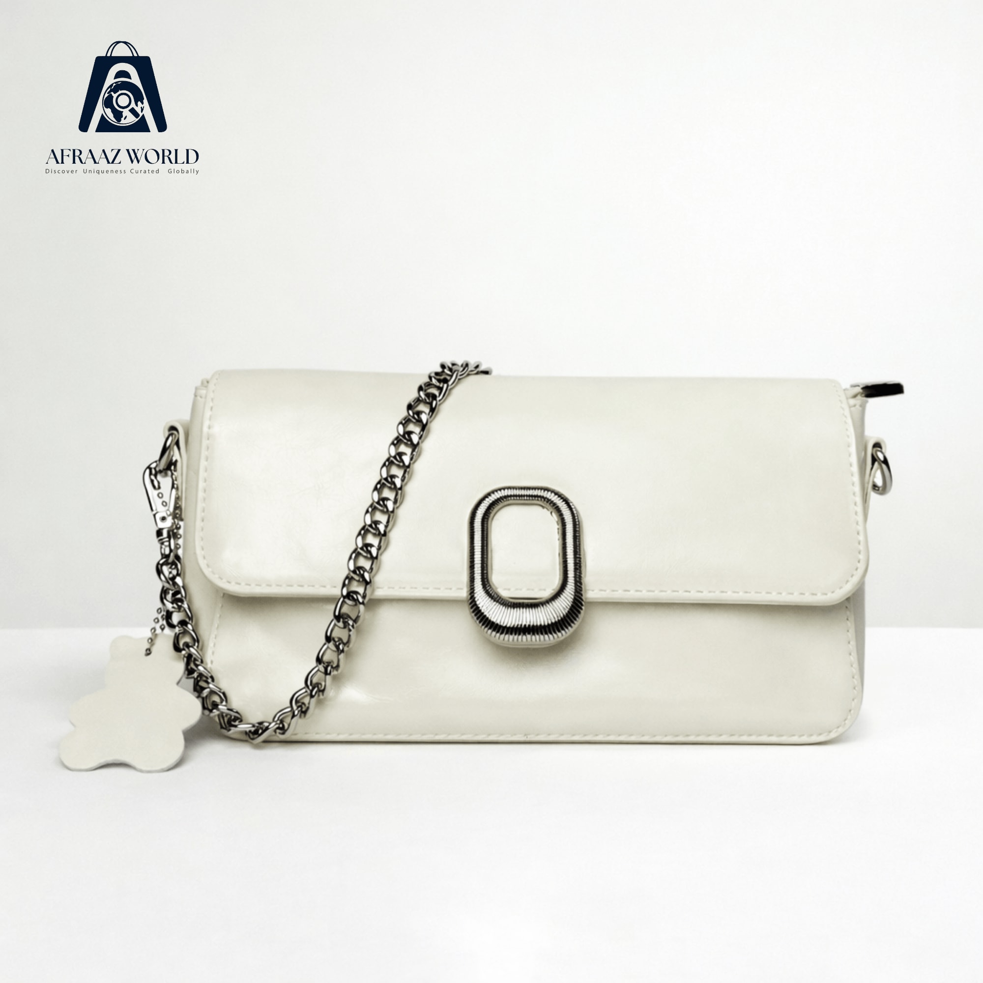 The Luna Silver-Chain Crossbody Bag